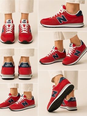 New Balance Red and White Low-Top Sneakers Men’s 10 NWOT